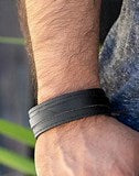 Paparazzi Accessories Scenic Scout - Black  Urban Mens Bracelet