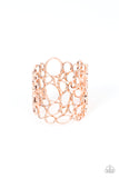 All Turned Around Copper Cuff Bracelet Paparazzi Accessories