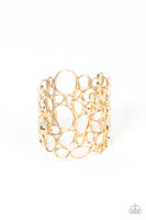 All Turned Around Gold Cuff Bracelet Paparazzi Accessories
