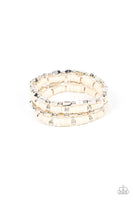 Anasazi Apothecary - White Bracelets Paparazzi Accessories