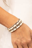 Anasazi Apothecary - White Bracelets Paparazzi Accessories