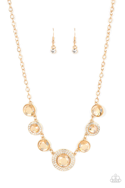 Extravagant Extravaganza Gold Necklace Paparazzi Accessories