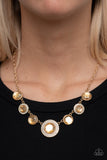 Extravagant Extravaganza Gold Necklace Paparazzi Accessories