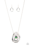 Luminous Labyrinth Multi Oil Spill Necklace Paparazzi Accessories