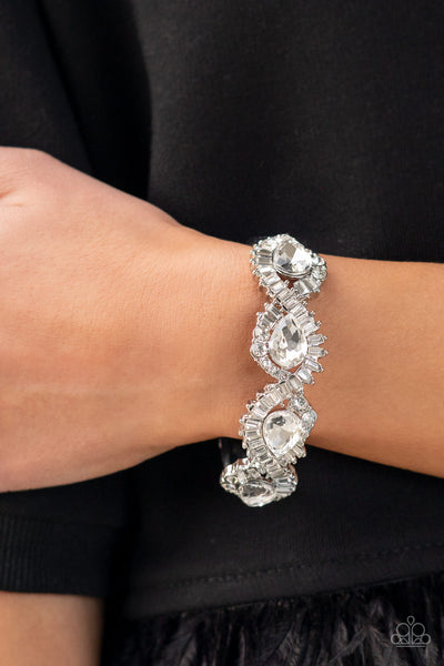 For the Win White Bling Bracelet Paparazzi Accessories