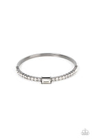 Party Crashing Couture Black Bling Bangle Bracelet Paparazzi