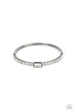 Party Crashing Couture Black Bling Bangle Bracelet Paparazzi
