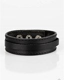Paparazzi Accessories Scenic Scout - Black  Urban Mens Bracelet