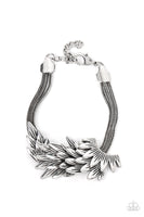 BOA and Arrow Silver Bracelet Paparazzi Accessories