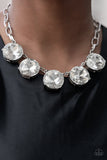 Limelight Luxury White Big Bling Necklace Paparazzi Accessories