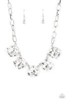 Limelight Luxury White Big Bling Necklace Paparazzi Accessories