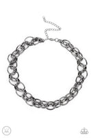 Tough Crowd Big Black Choker Paparazzi Accessories