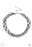 Tough Crowd Big Black Choker Paparazzi Accessories
