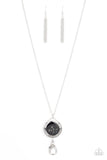 Pacific Periscope Black Lanyard Necklace Shell Paparazzi