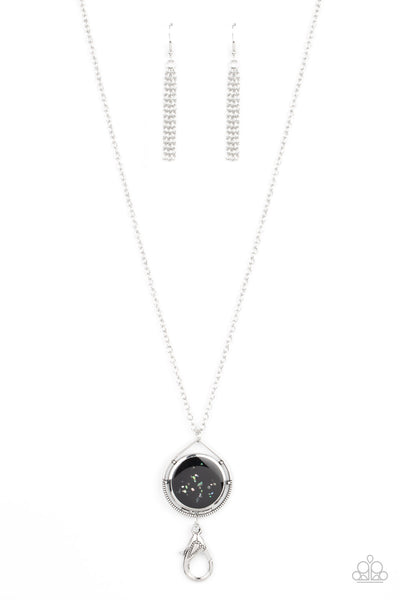 Pacific Periscope Black Lanyard Necklace Shell Paparazzi