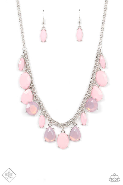 Fairytale Fortuity - Pink Necklace Paparazzi Accessories FF