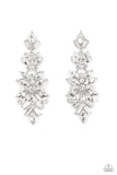 Frozen Fairytale White Rhinestone Earrings Paparazzi