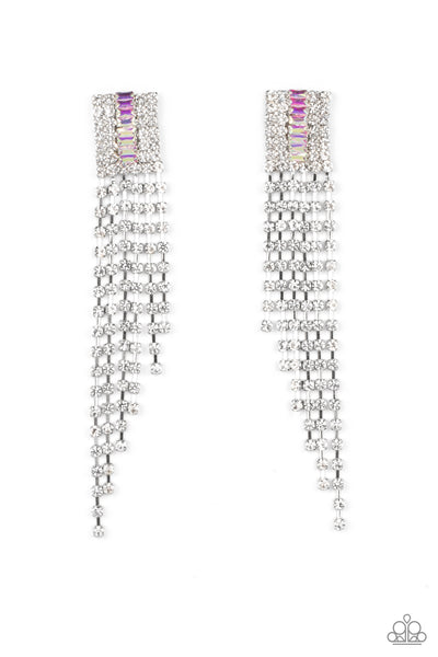 A-Lister Affirmations Multi Rhinestone Earrings Paparazzi