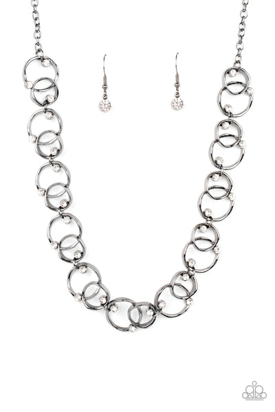 Center of My Universe Black Bling Necklace Paparazzi Accessories