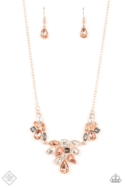 Completely Captivated Rose Gold Necklace Paparazzi