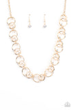 Center of My Universe Gold Bling necklace Paparazzi Accessories