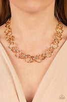 Center of My Universe Gold Bling necklace Paparazzi Accessories