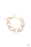 The Universe Revolves Around Me Gold Bling Bracelet Paparazzi Accessories