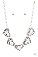 Kindred Hearts Silver Bling Necklace Paparazzi Accessories
