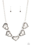 Kindred Hearts Silver Bling Necklace Paparazzi Accessories