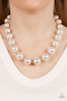 Sail Away with Me Gold Pearl Necklace Paparazzi Accessories