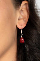 Crystal Cabaret Red Fringe Necklace Paparazzi