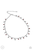 Little Lady Liberty Red Bling Star Choker Necklace Paparazzi Accessories