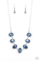 Unleash Your Sparkle Blue Rhinestone Necklace Paparazzi