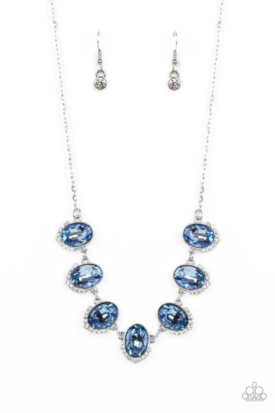 Unleash Your Sparkle Blue Rhinestone Necklace Paparazzi