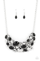 Contemporary Calamity Black Bling Necklace Paparazzi