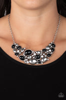 Contemporary Calamity Black Bling Necklace Paparazzi