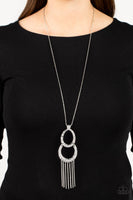 Reeling in Relics Silver Long Necklace Paparazzi Accessories