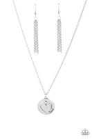 Heart Full of Faith White Heart Necklace Paparazzi Accessories Faith