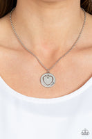 Heart Full of Faith White Heart Necklace Paparazzi Accessories Faith