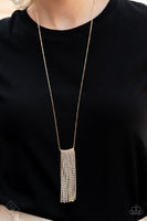 Stellar Crescendo Gold FF SS 0722 Gold Necklace Paparazzi
