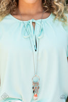 Totally Trolling Orange Necklace FF SS 0722 Paparazzi Accessories
