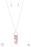 Totally Trolling Orange Necklace FF SS 0722 Paparazzi Accessories