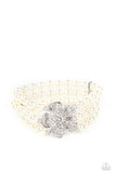 Park Avenue Orchard White Pearl Bling Bracelet Paparazzi Accessories