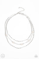 Offshore Oasis White Pearl Choker Paparazzi Accessories