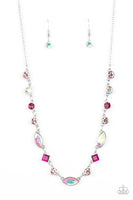 Irresistible HEIR-idescence Pink Iridescent Necklace Paparazzi