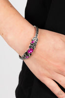 Vogue Vineyard Pink Bling Cuff Bracelet Paparazzi