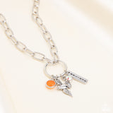 Inspired Songbird Orange Believe Necklace Paparazzi