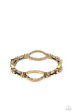 Interwoven Illusion Brass Bling Cuff Bracelet Paparazzi