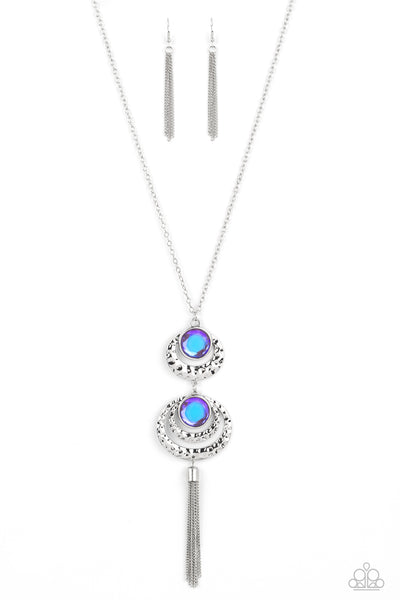 Limitless Luster Purple Iridescent Necklace Paparazzi