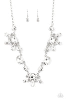 GLOW-trotting Twinkle - White Bling Necklace Paparazzi